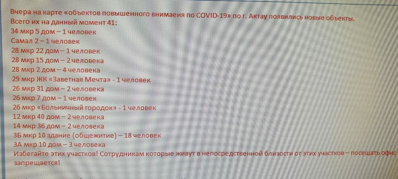 Очередной пугающий фейк рассылают жители Актау друг другу о..., фото-1 Очередной пугающий фейк рассылают жители Актау друг другу о коронавирусе, фото-1