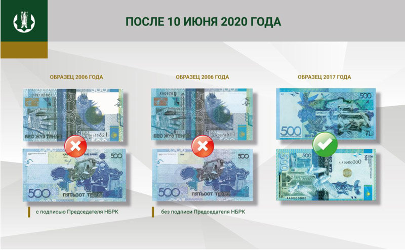 С 10 июня выходит из обращения банкнота 500 тенге, фото-2 С 10 июня выходит из обращения банкнота 500 тенге, фото-2